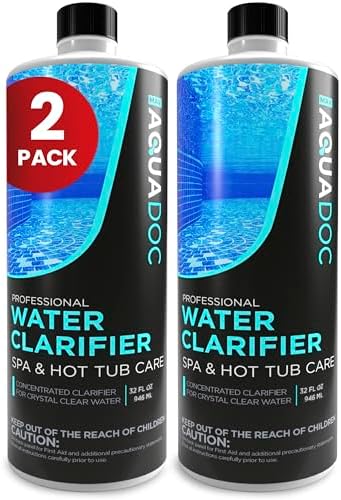 MAV AquaDoc Spa Clarifier & Hot Tub Clarifier for Fast Acting Cloudy Water Treatment - The Spa Clarifier Hot Tub Owners Love - 32 oz (2-Pack)