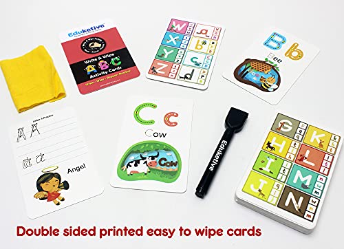 Image of ABC Letters (Pack of 6) Write & Wipe Reusable Activity Educational Game Birthday Return Gift Pack