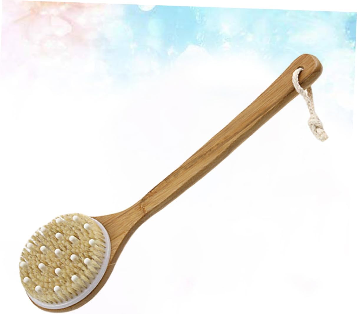 MERRYHAPY Bath Brush Exfoliating Brush for Body Long Handle Anti-Slip Bristle Back Scrubber Body Exfoliant