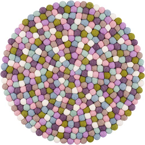myfelt Filzkugel Sitzauflage/Stuhlauflage - Greta - 36 cm, bunt