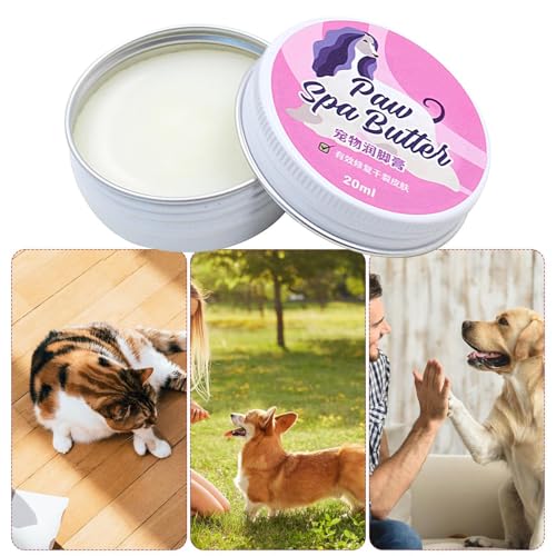 Balsam Für Hundepfoten - 20ml Tierkrallen Feuchtigkeitsprodukt | Welpenpfoten Feuchtigkeitscreme - Für Tierliebhaber Winter Sommer Outdoor Abenteuer Heißer Asphalt Kaltes Wetter Wandern Zuhause