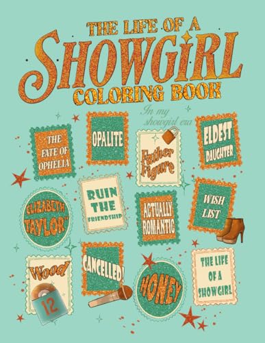 Showgirl's Coloring Book: JUMBO Drawing Pages Of In My Show-girl Era Iconic Scenes for Kids Teens and Adults