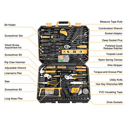 DEKO 228-teilig Premium Universal Werkzeugkoffer - und Haushalts-Werkzeugsets – Bild 3