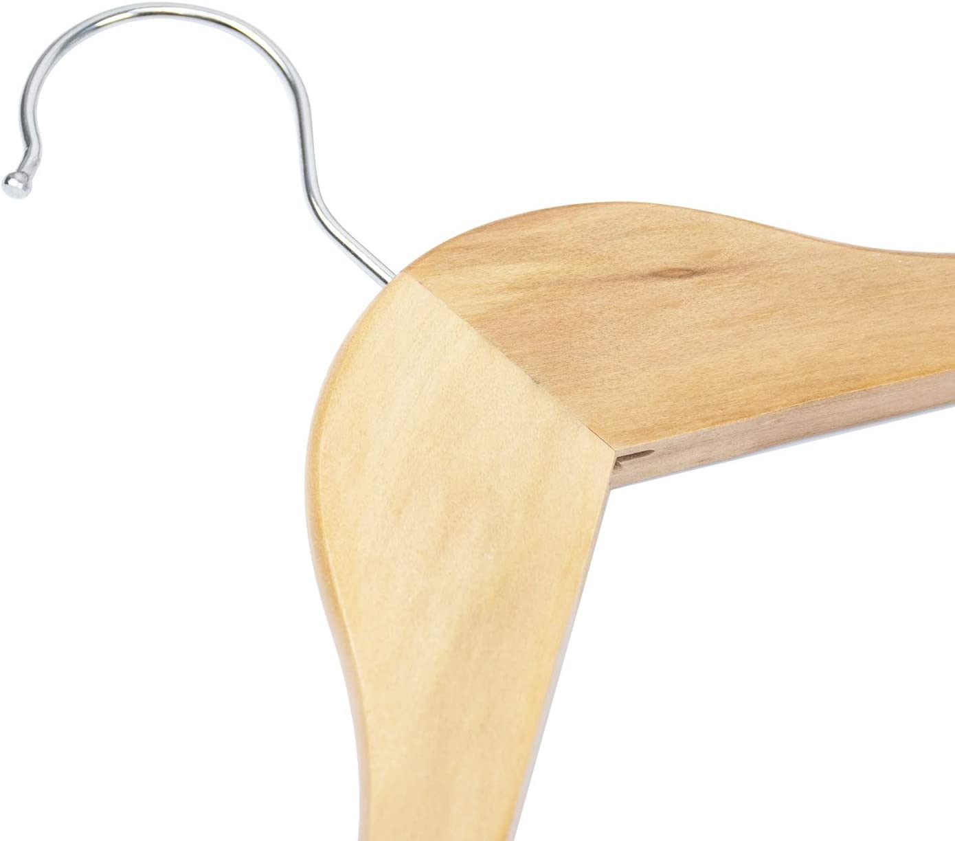 Tosnail Lot de 12 cintres en Bois Tosnail - avec Cadre de Serrage - 43 cm