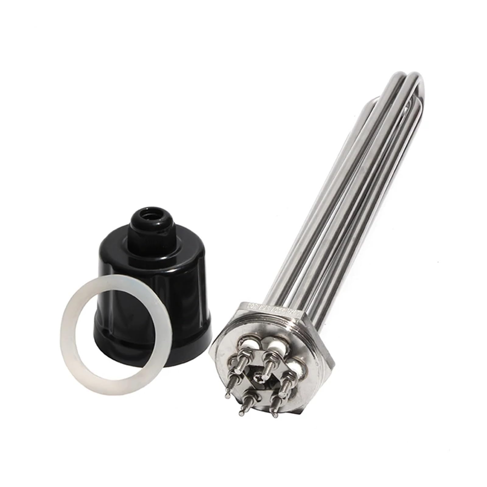 1 1/2" BSP/DN40 Wszystkie 304SUS Rurowy Grzałka Zanurzeniowa Z Uziemiającą Śrubą 220V/380V Element Grzałki Do Wody/Oleju Reality(220V,9KW 290mm 304SUS)