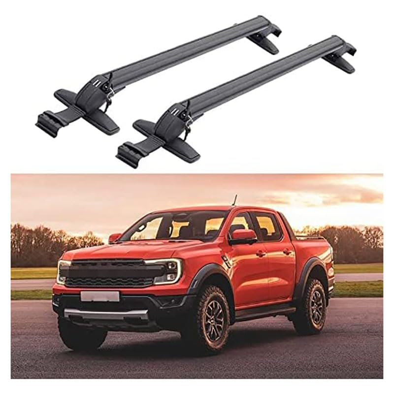 2PCS Car Roof Rack Cross Bars, For Ford Ranger Raptor 2015-2022 Car Top Luggage Carrier Rails Car Accessories-for Holidays and Luggage Transportation