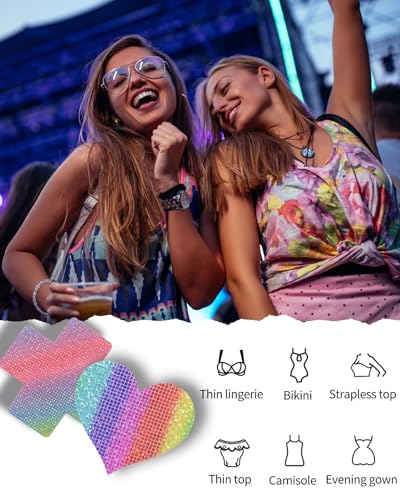 Image of CICKEE Pasties Rave Pack - 15 Pairs Nipple Covers Stickers - Disposable Sticky Breast Petals