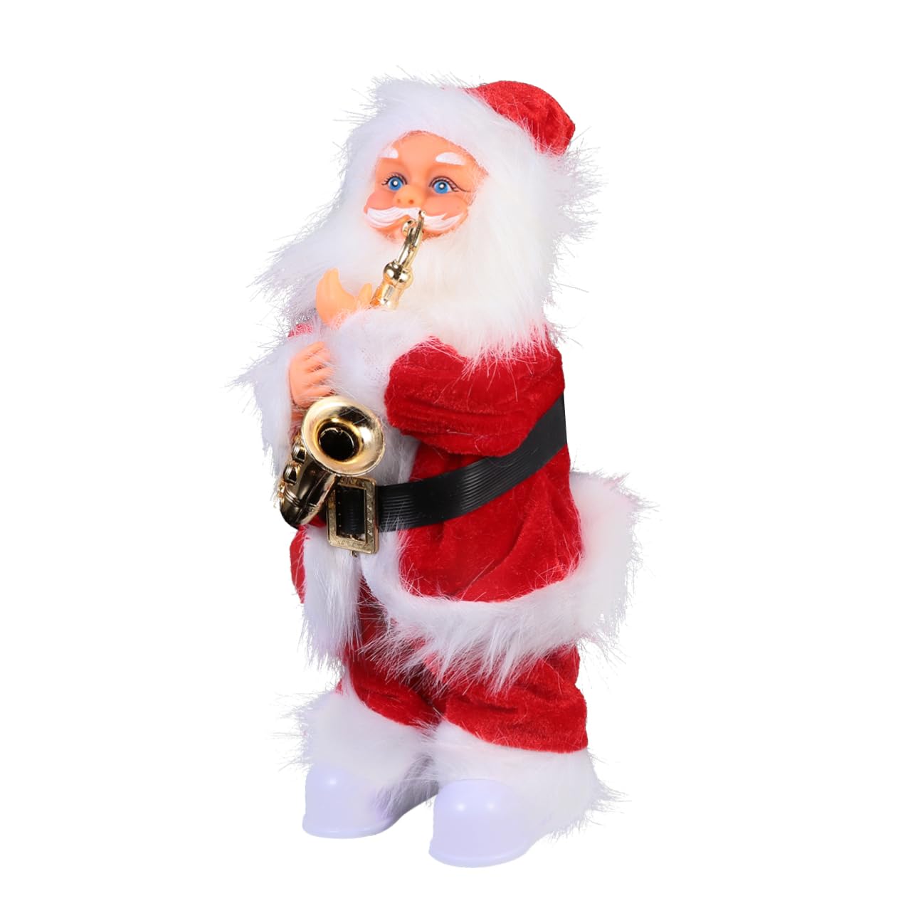 Abaodam Muñeca Musical de Papá Noel Juguete Eléctrico para Decoración Navideña Adorno Creativo de Papá Noel para Fiesta de Invierno