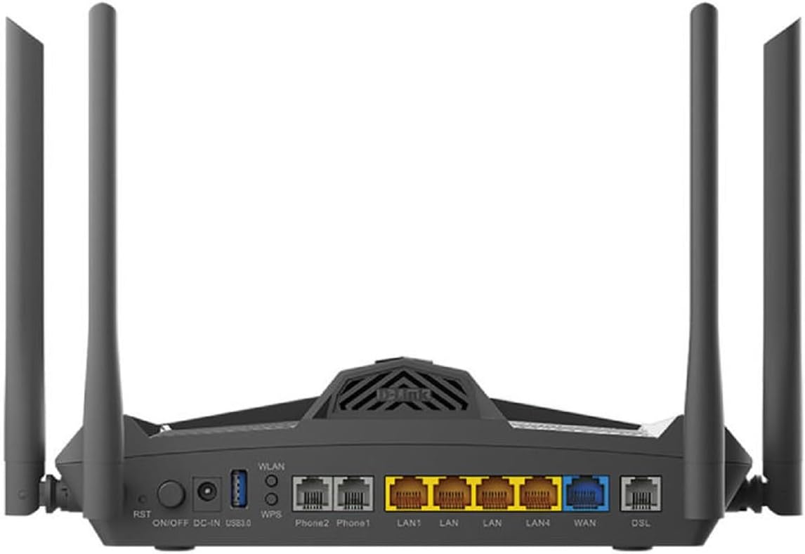 DLink AX1800 WiFi 6 VDSL2/ADSL2+ Modem Router with VoIP (DSLX1852E