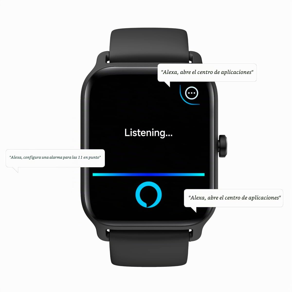 PRIXTON Reloj Inteligente Smartwatch SWB29 para Hombre/Mujer, Asistente de Voz Alexa, Pulsómetro, Oxígeno en Sangre, Multideporte, Sumergible, Autonomía 7 días, Control de Salud y Actividad física