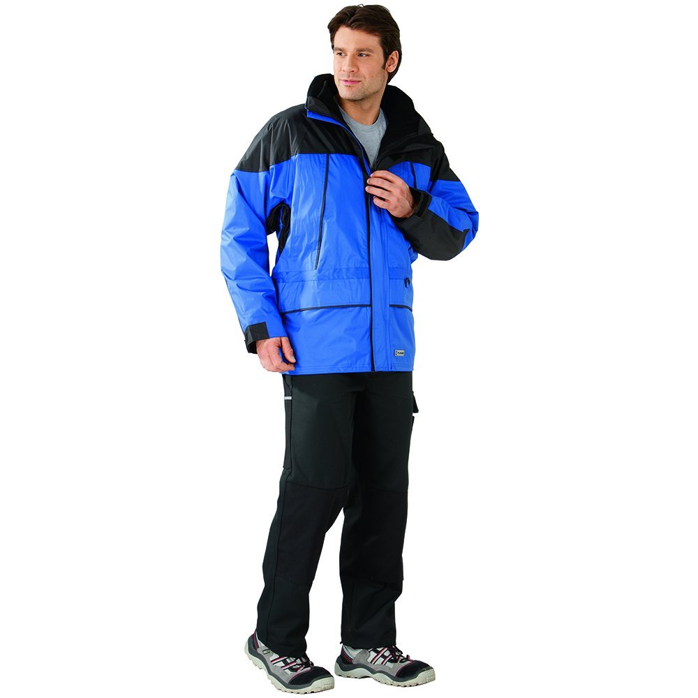 Planam 3130040 Outdoor Twister Jacke, Blau/Schwarz, Größe XS
