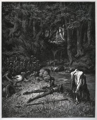 Toile Gustave Doré 60x90cm pour décoration de chambre moderne