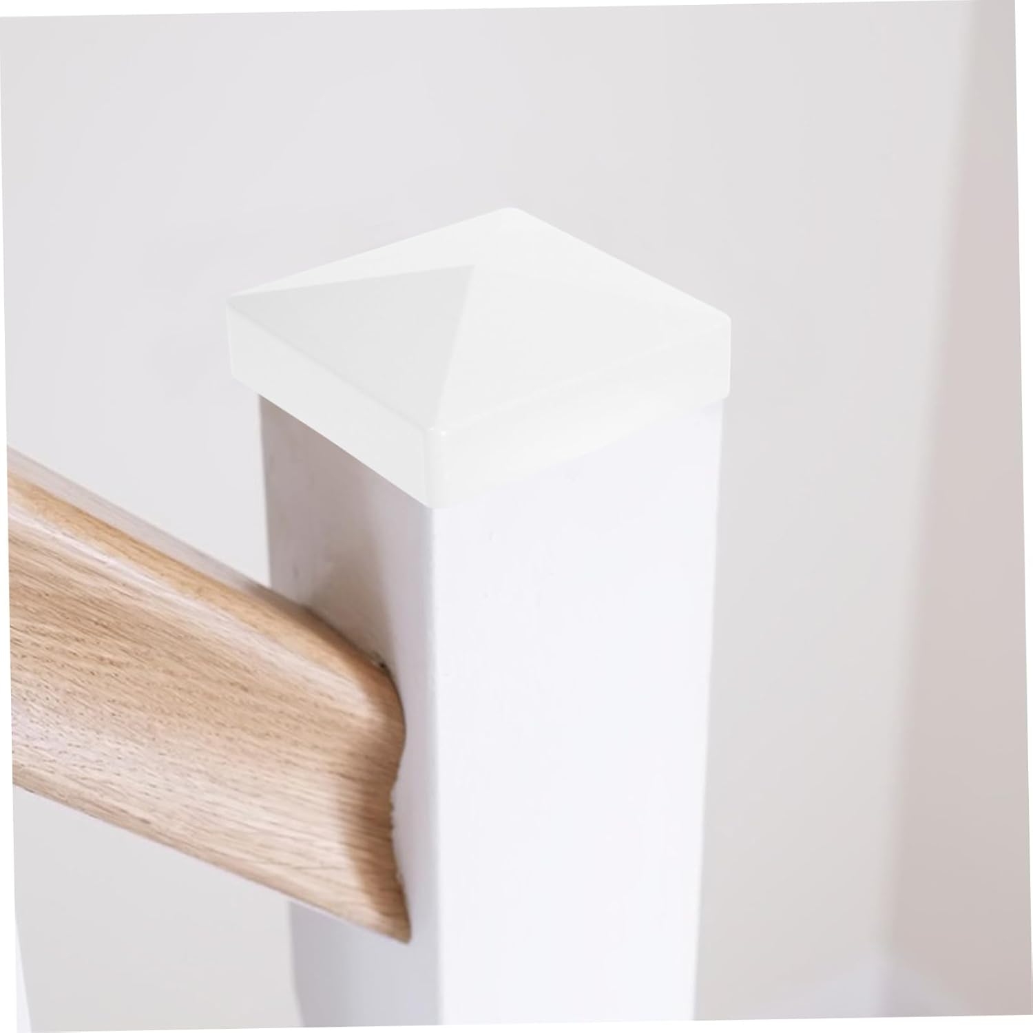 Tofficu 16pcs Weatherproof Fence Post Caps Plastic Covers for Outdoor Wood Posts Easy Installation Stylish Flat for Decks and Fences