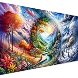 pchmcu Four Season 5D Large Diamond Art