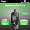 Chargeur Voiture Electrique 16 A [3.7 KW, 6M ] Compatible Prise Green up & Skudo-Écran LCD + Départ Différé + Support & Câble Type 2 - E-Drive Solution Marque Française