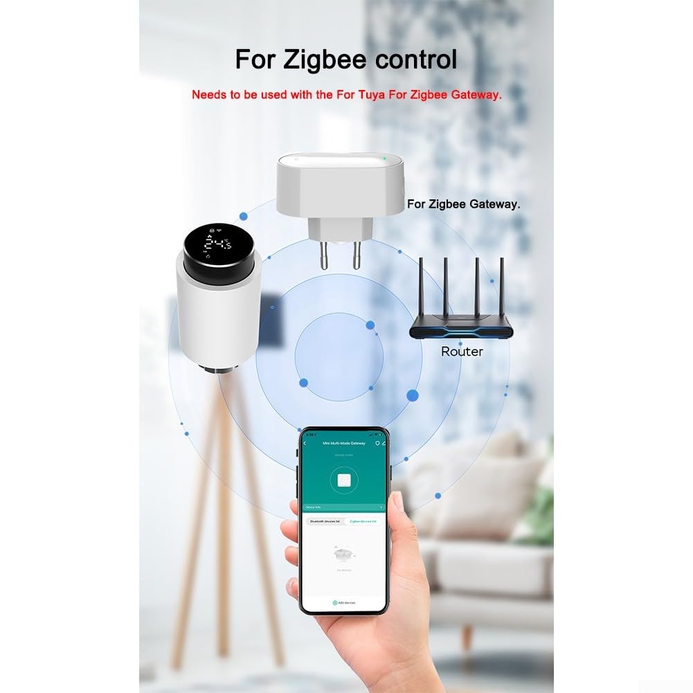 Valvola termostatica per termosifone, controllo intelligente del riscaldamento programmabile, programmazione settimanale, controllo vocale e app, monitoraggio energetico per comfort domestico (2 pezzi