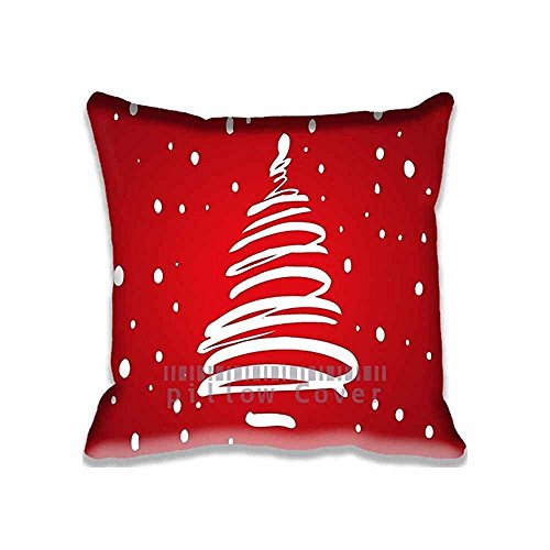 Custom Design Merry Pillow Cases Zippered , Standard Square Holidays Pillowcase - 16 x 16 Inches Cushion Covers