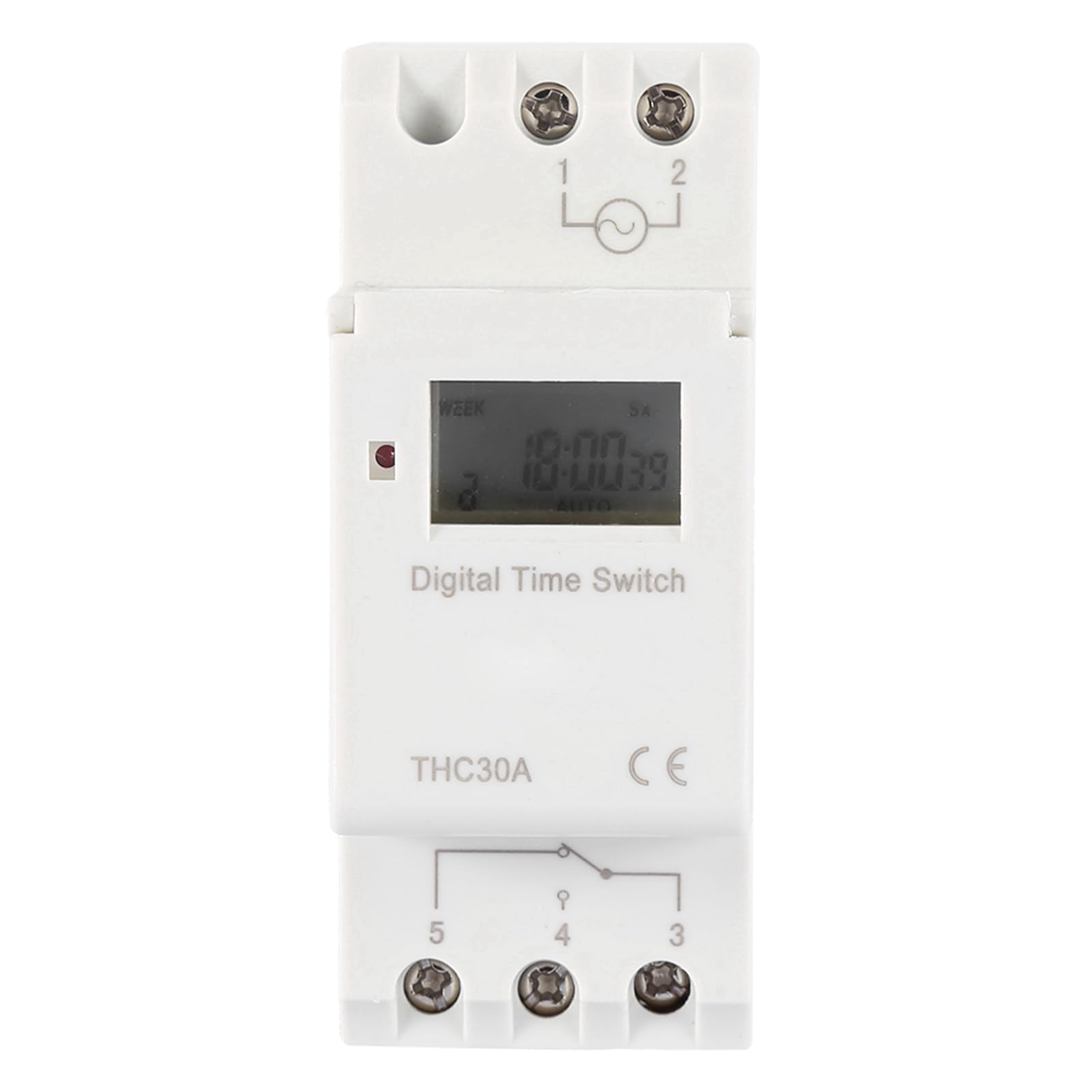 CYTGOUPER 30A Digital Timer Relay – Programmable Astronomical Time Switch, Screw/Rail Mount, 16 On/Off Settings, 1 Min-168H, 110V, For Street Lamps & Neon Signs