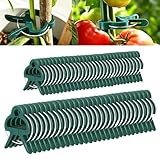 XMSHENG 40 Stück Pflanzenclips Tomaten Rankhilfe Pflanzen Clips Tomatenklammern Pflanzen Klammern Tomatenclips