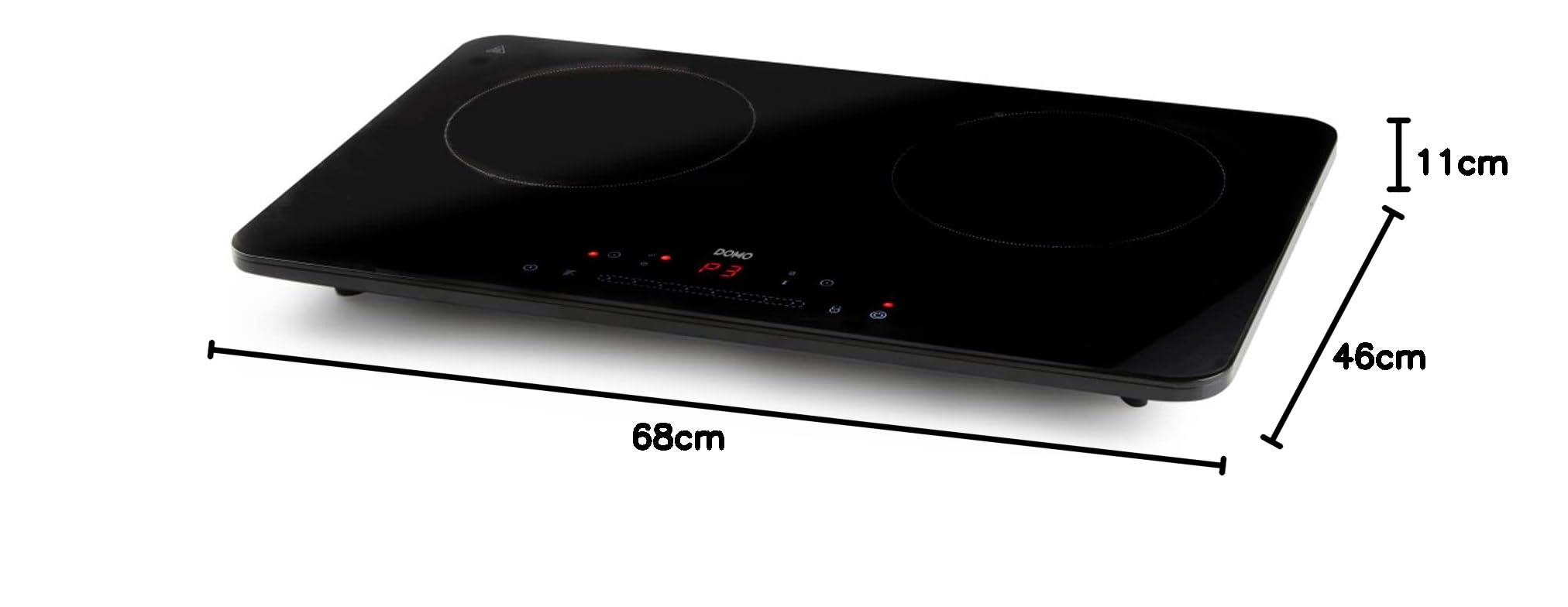 Domo DO333IP - Piastra a induzione con timer, con display, cablata