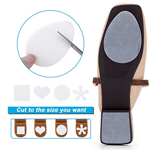 Image of GADEBAO Non Slip Shoe Pads - Odorless Silicone Anti Slip Shoe Grips, High Heels Non Skid Sole Protector Stickers (Clear - 8 Pcs)