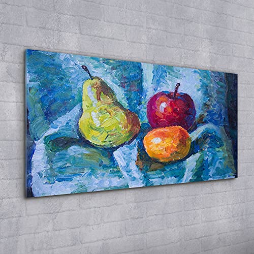 Image sur verre 100x50cm fruit art déco murale salon