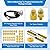 Natural Gas to Propane Conversion Kit,for Weber Natural Gas Conversion Kit,for Weber Genesis,Genesis II and Summit Grill–5FT Propane Regulator Hose for Weber Grills,36 Orifices,Fittings & Tools.