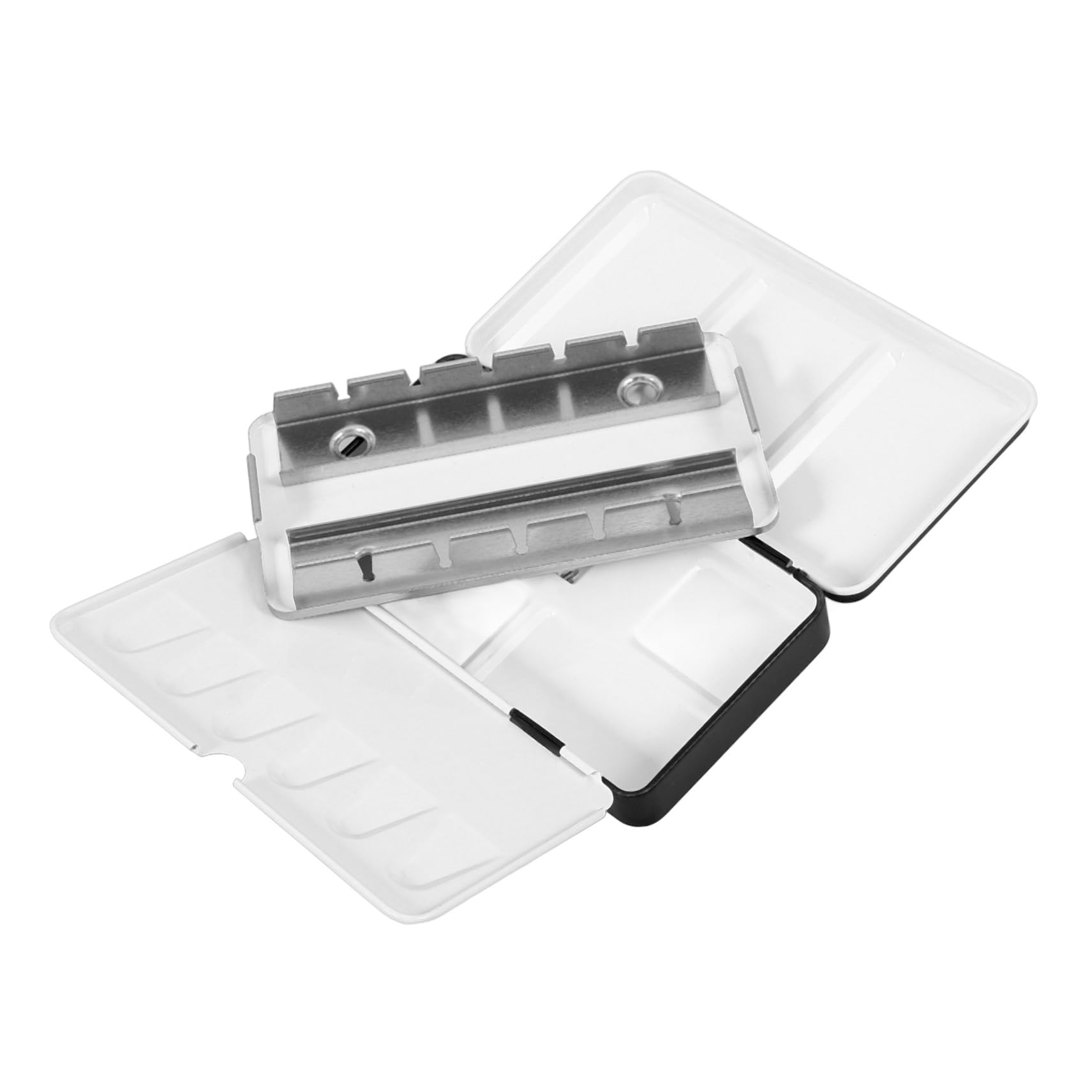 Lurrose 4stücke Leere Wasserfarbenpalette Tragbare Aquarellbox Mit Fächern Für Künstler Und Schüler Für Und Malen Unterwegs Für Oder Ganze Farben