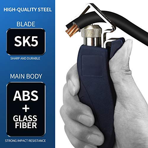 Image of stedi Round Cable Stripper, With Adjustable Cutting Depth, for Fast and Precise Jacket Removal Cable Stripper, Round Cable Slitter with Smooth Incision and No Damage to The Core, 0.18-1'' | Fast and Precise Jacket Removal Cable Stripper, Round Cable Slitter with Smooth Incision and No Damage to The Core, 0.18- 1''