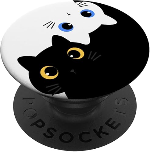 Yin Yang Yoga Zen Cute Cats – Regalo de yoga Gatitos Gatos PopSockets PopGrip: agarre intercambiable para teléfonos y tabletas