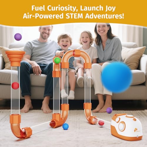 AWALVY Air-Powered STEM Building Toys - Rechargeable & Play While Charging, Bluetooth Learning Toys with Wireless Music Play, STEM Toys for 3+ Year Old, Boys & Girls Birthdays Gifts for Kids - Image 5