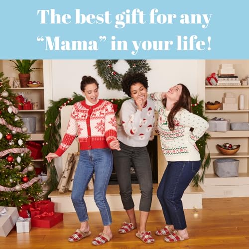 Dearfoams Women's Gifts for Mom Cute Cozy Mothers Day Mama Bear Slipper4