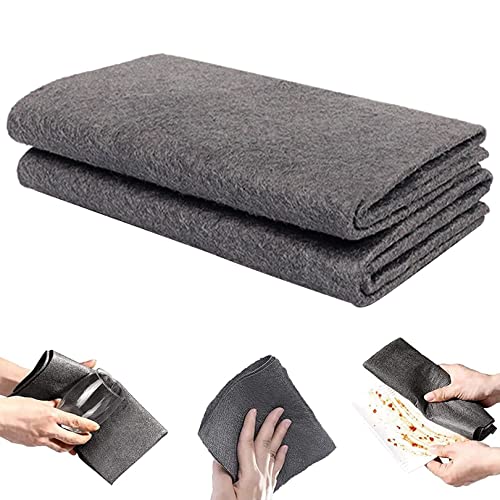 2pcs Thickened Magic Cleaning Cloth,Magic Cleaning Cloths for Glass,Magic Fiber Microfiber Cleaning Cloth,Thickened Magic Cleaning Cloth Microfiber Cleaning Rags for Home&Car cleaning tools(30*30cm)