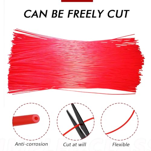 Tubos flexibles rojo 4 pcs 130 cm para spray miniatura 3