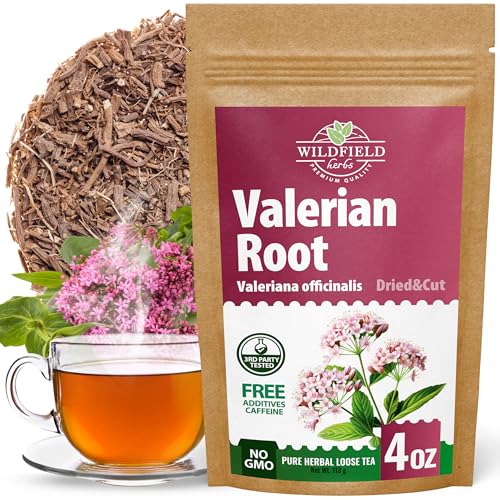 Image of 4 oz. Valerian Root Herb Tea (Valeriana Officinalis) - 113g Dried Valerian Root Herbal Tea Raiz de Valeriana