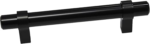 Miniatura 2 de Design House Emery 189449-MB - Manijas de gabinete de centro a centro, paquete de 5, manijas de cocina modernas, color negro mate, 189449-MB