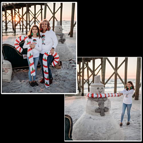 44" Inflatable Candy Canes (3 Pack) 3.6 Ft Christmas Decorations Oudtoor & Indoor Home Decor Large Blow Up Outdoor Candy Canes Yard Walkway Decor By 4E's Novelty #TOP2