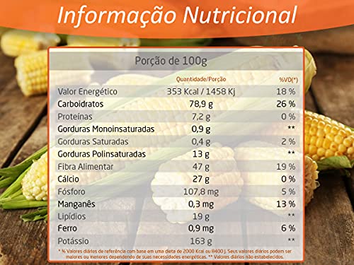 Kit 3 Flocos de Milho Não Transgênico Mano Velho 500g