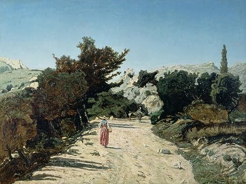 Impression d'Art Murale de Paul Camille Guigou | Toile Vintage Route de Ginseste 60x90cm