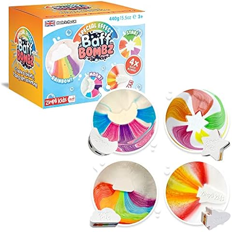 Paquete de 4 Bombas de Baño de Efecto Especial para Niños Cover