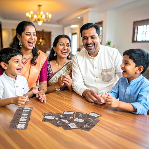 Image of Bheja-Fry Party Card Game for Family, Friends & Office | Funny Lame Jokes Game | 2-8 Players | Age 10+ | Fun Gift & Game Night Entertainment - 55 Cards