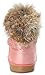 Imagen de Gaatpot Botas para Niña Botines de Nieve Zapatos para Invierno Calentitas Forradas Boots PU Impermeable Bebé Rosado 24 EU = 25 CN