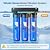 Whole House Water Filter System, 3-Stage Iron & Manganese Removal 20"x4.5" Filter, with Sediment Filter, Reduces Iron, Manganese, Chlorine, Odor, Sediment,1" NPT, 120,000 Gal Capacity
