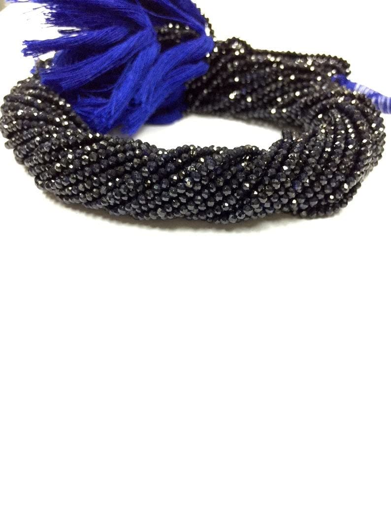 Saphir bleu naturel de 2mm haut de gamme pour l'art de la bijouterie