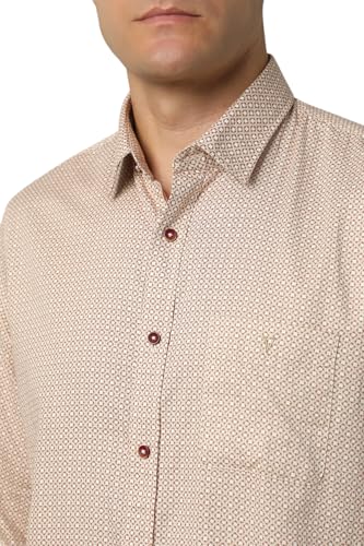 Image of Van Heusen Casual Printed Shirt for Men| Premium Cotton| Full Sleeves| Slim Fit |Breathable Fabric