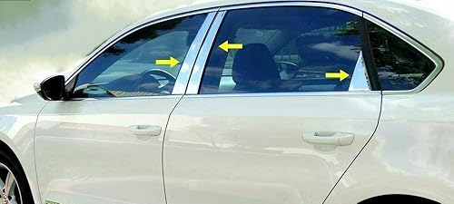 Poste de pilar para Mazda 626 1998-2002 (acero inoxidable) (6 piezas)