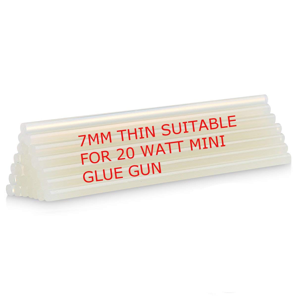 GLUN HOT MELT Transparent Glue Sticks for Glue Gun (7MM - 25 Sticks)