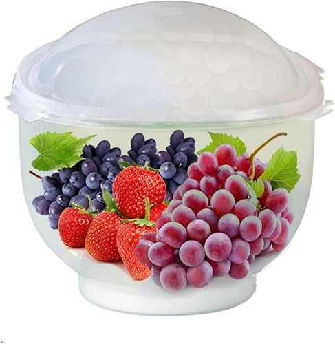 Miniatura 1 de WalterDrake Lechuga KeeperTM - Contenedor de ensalada crujiente de lechuga mantiene tus ensaladas y verduras frescas y frescas - 7 x 8 pulgadas