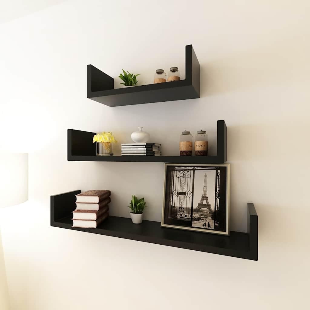 3-TLG - Estantería de pared (tablero de fibra de densidad media