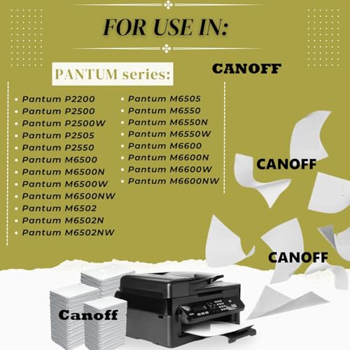 Image of CANOFF ICE-210 KEV Toner Cartridge | Compatible with Pantum P2500, P2500W, M6500, M6500W, M6550, M6550NW, M6600, M6600NW Printers | 1800pages at 5% Coverage Black | Crisp & Clear Printing